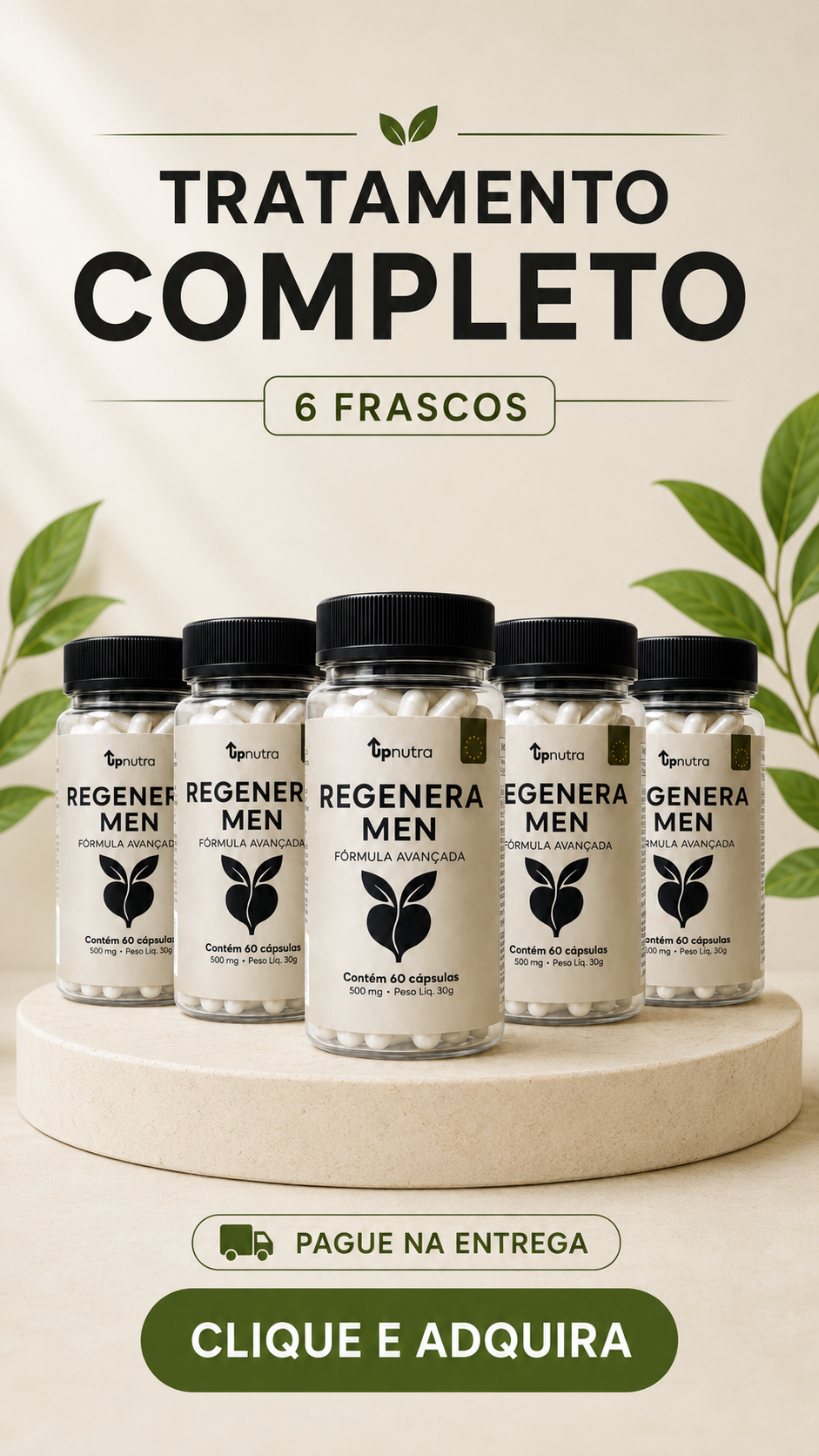 Kit Regenera Men com 6 frascos
